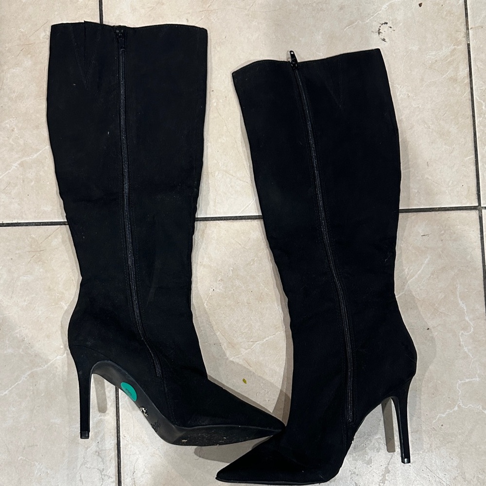 Elegant Black Knee-High Women's Boots